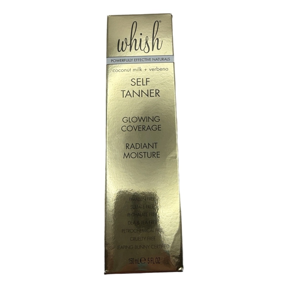 Whish Self Tanner Coconut Milk Verbena Radiant Moisture 5 fl oz New Sealed